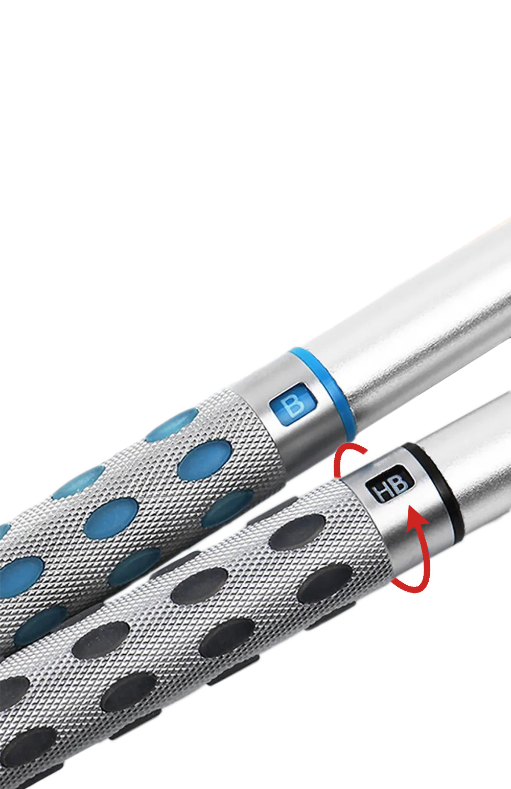 PG101X hardness indicator 01 Pentel GraphGear 1000