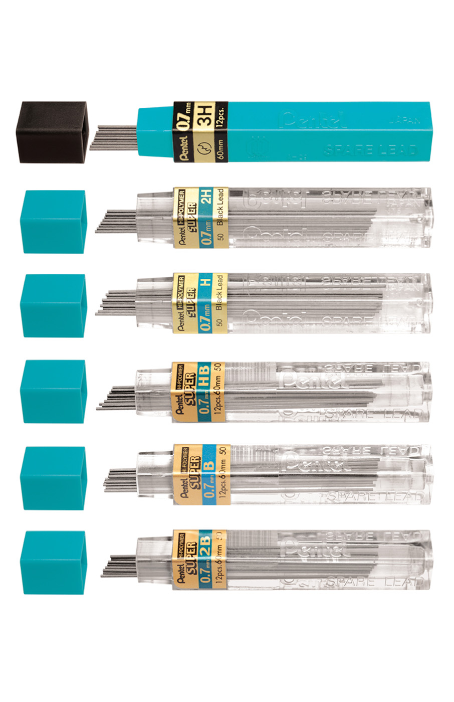 Hi-Polymer stifter (50) Hi-Polymer stifter til Pentel stiftblyanter