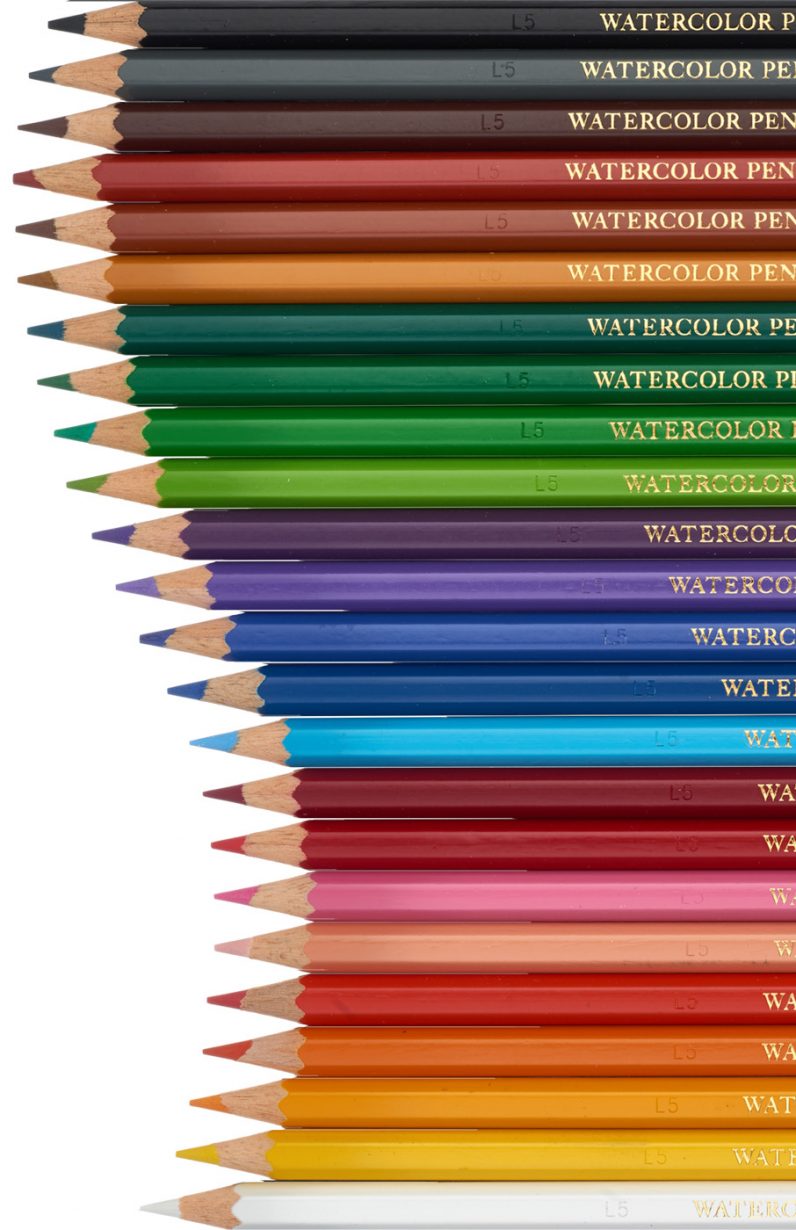 Pentels akvarelblyanter CH9 har en høj farveintensitet og er fremstillet af FSC-certificeret træ.