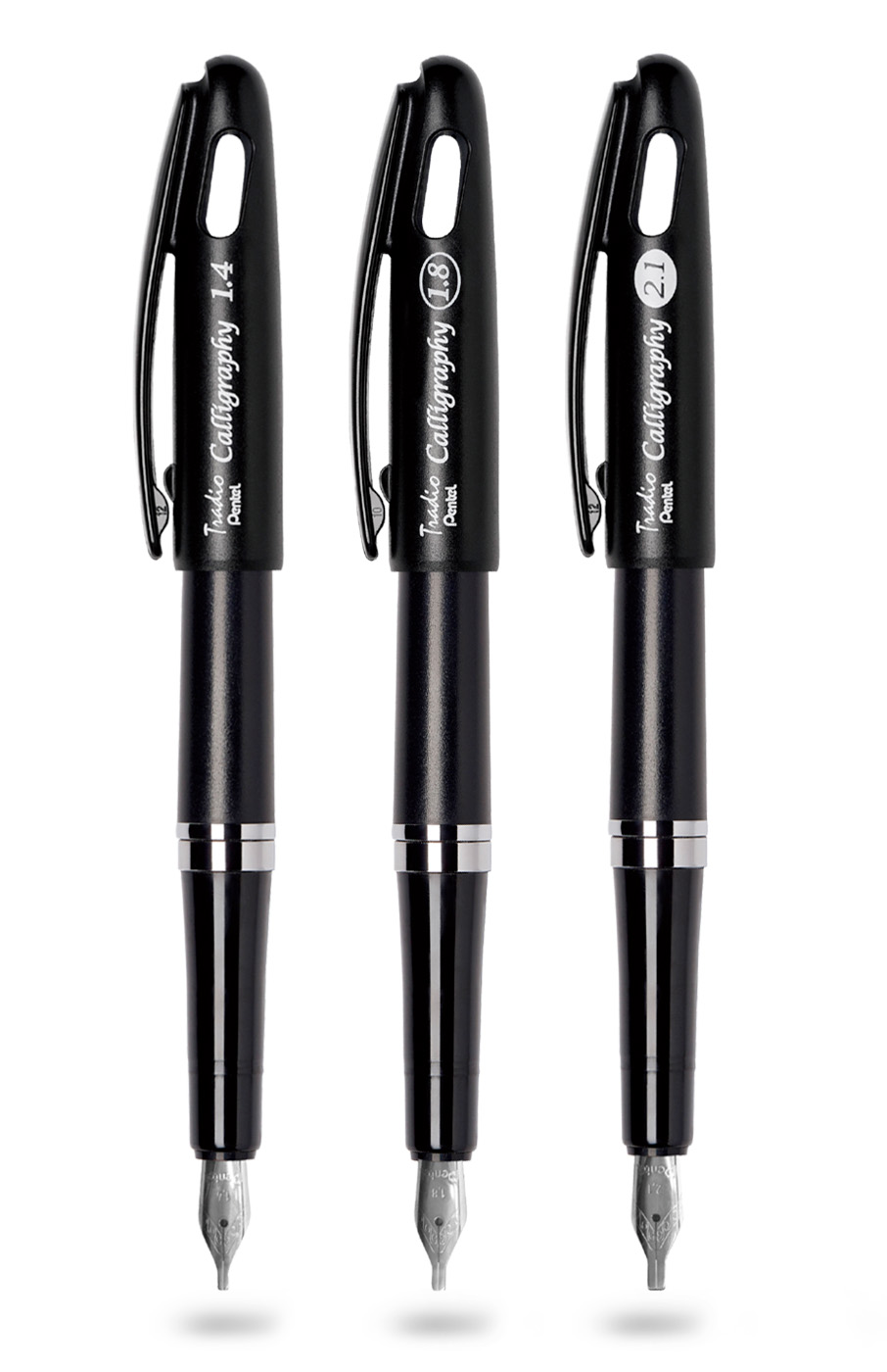 TRC1-Ass Pentel Tradio Calligraphy er en moderne udgave af den klassiske fyldepen med metalspids - TRC1
