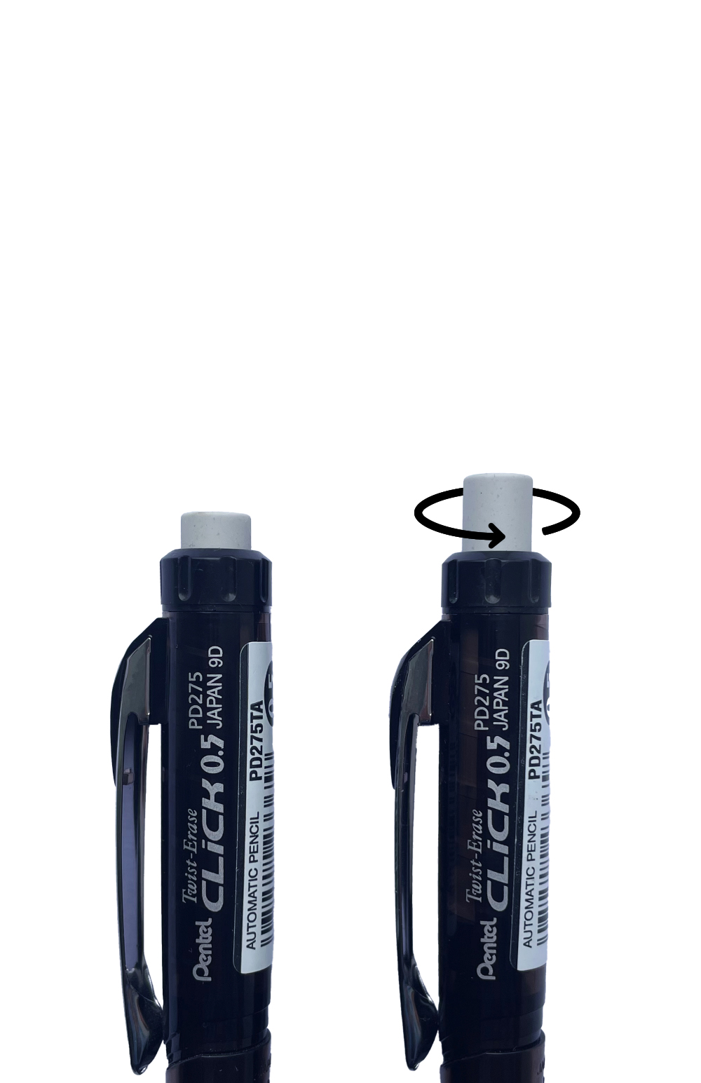 PD27X_twist Pentel Twist-Erase eraser twist