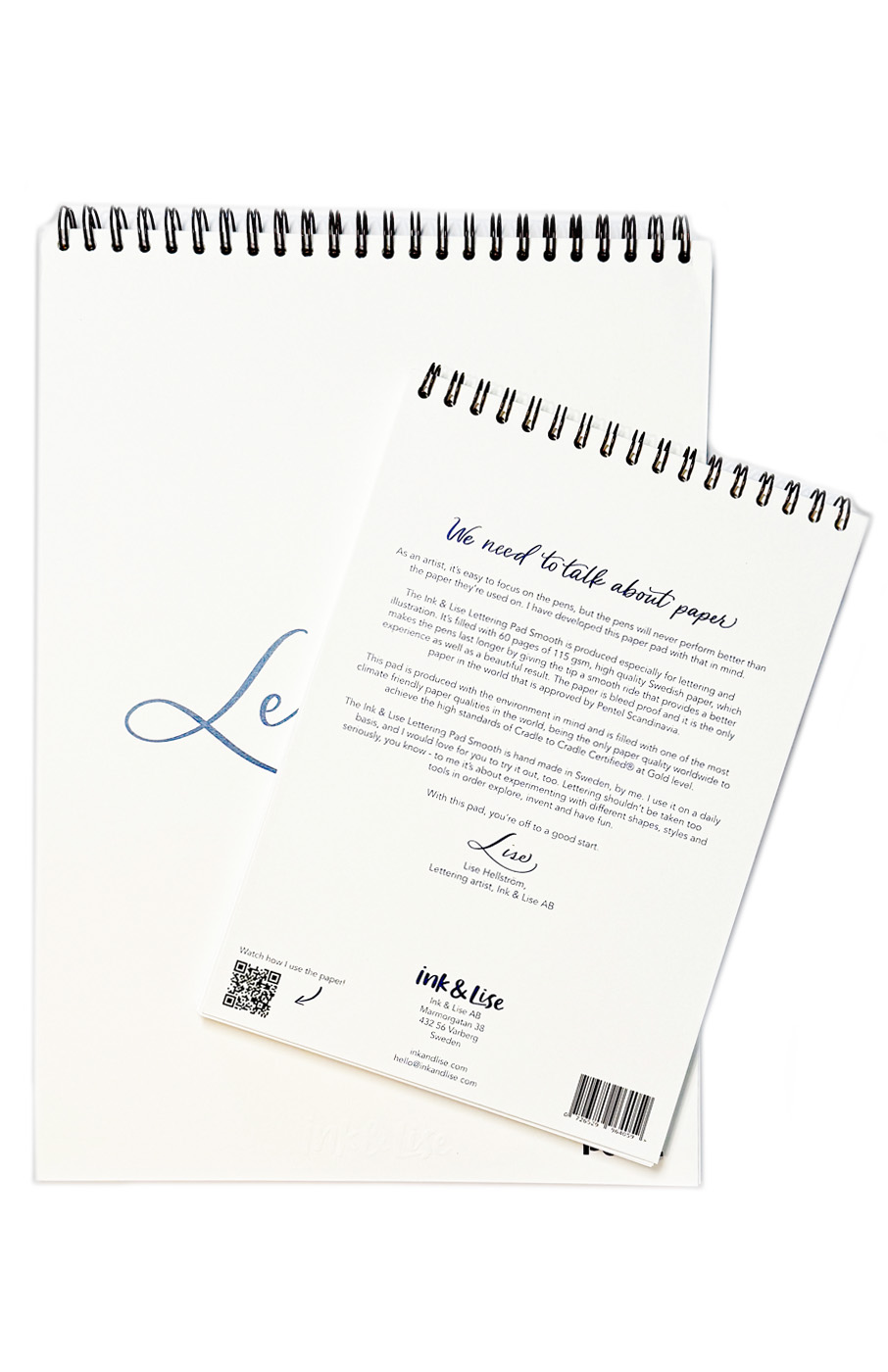 ink-pad A4 bagside 02 Ink & Lise Lettering Pad
