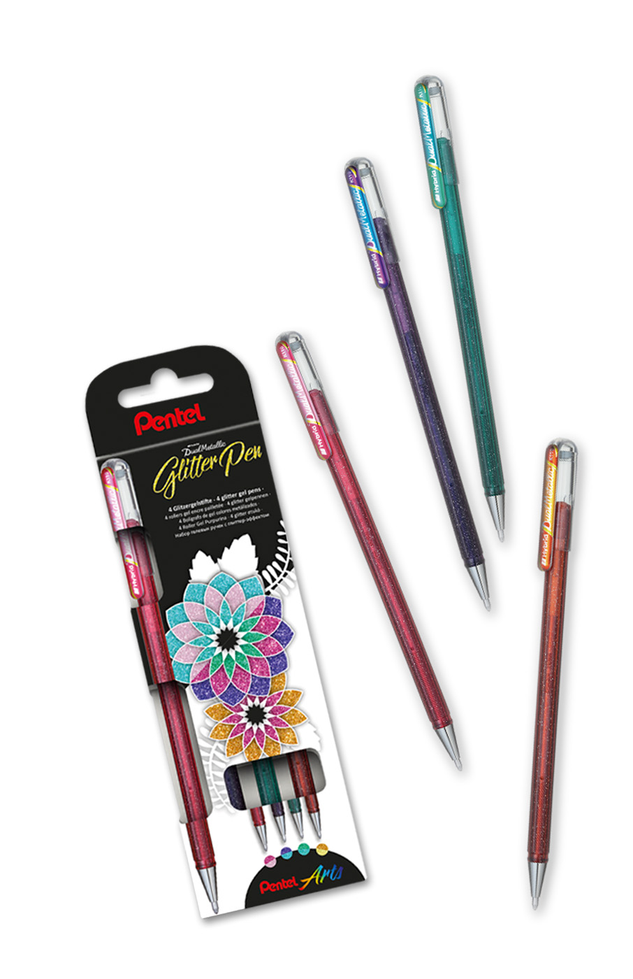 K110-4COL_01 Hybrid Dual Metallic Gelroller K110-4COL